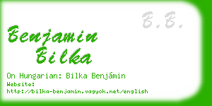 benjamin bilka business card